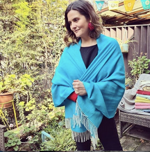 Cargar imagen en el visor de la galería, Chal Sairi Turquesa